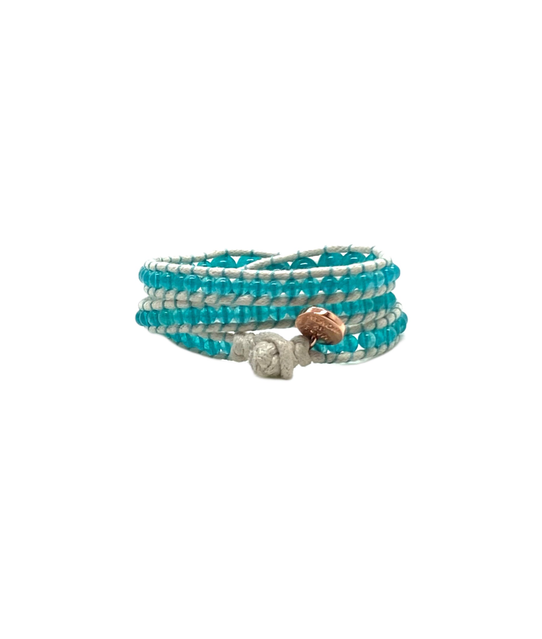 Blue warp bracelet