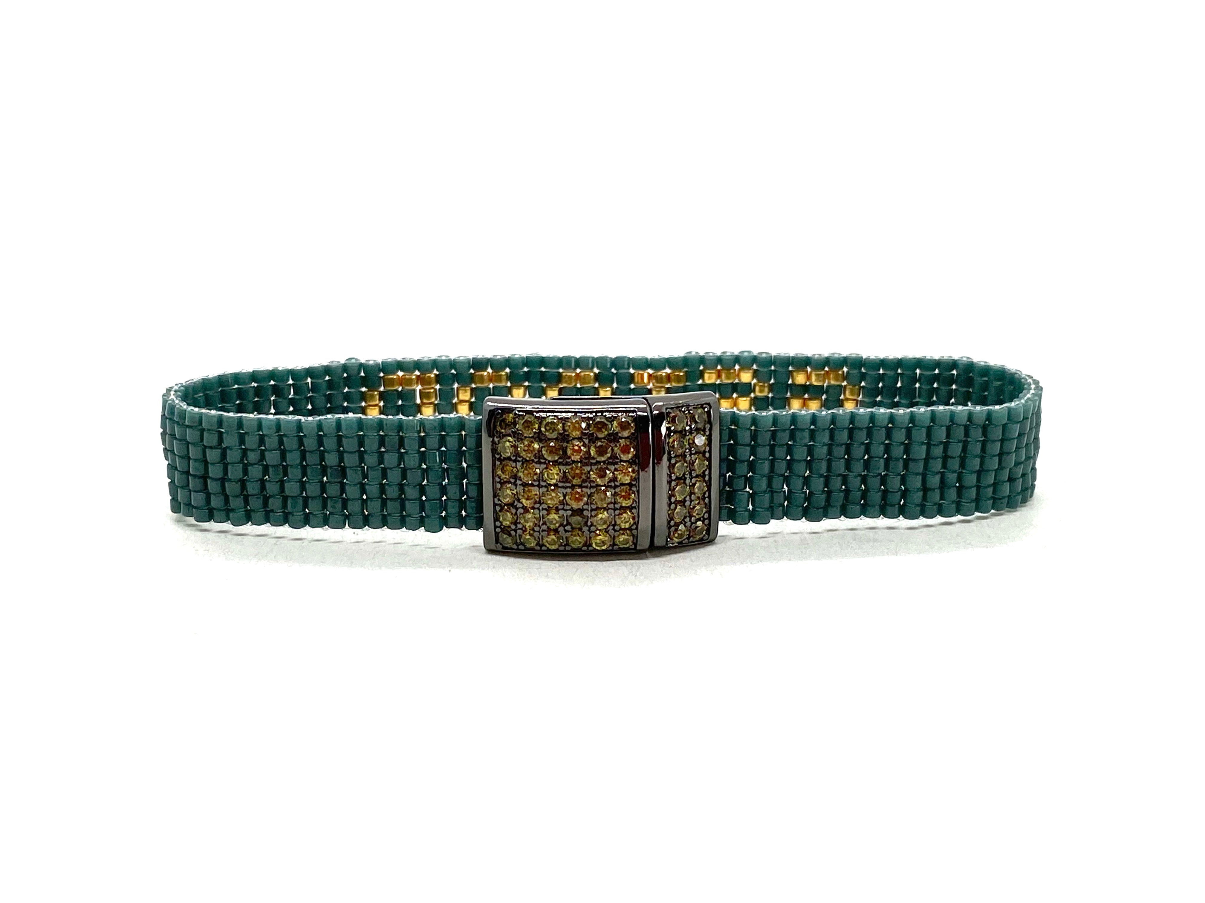 Gstaad metallic miyuki bracelet