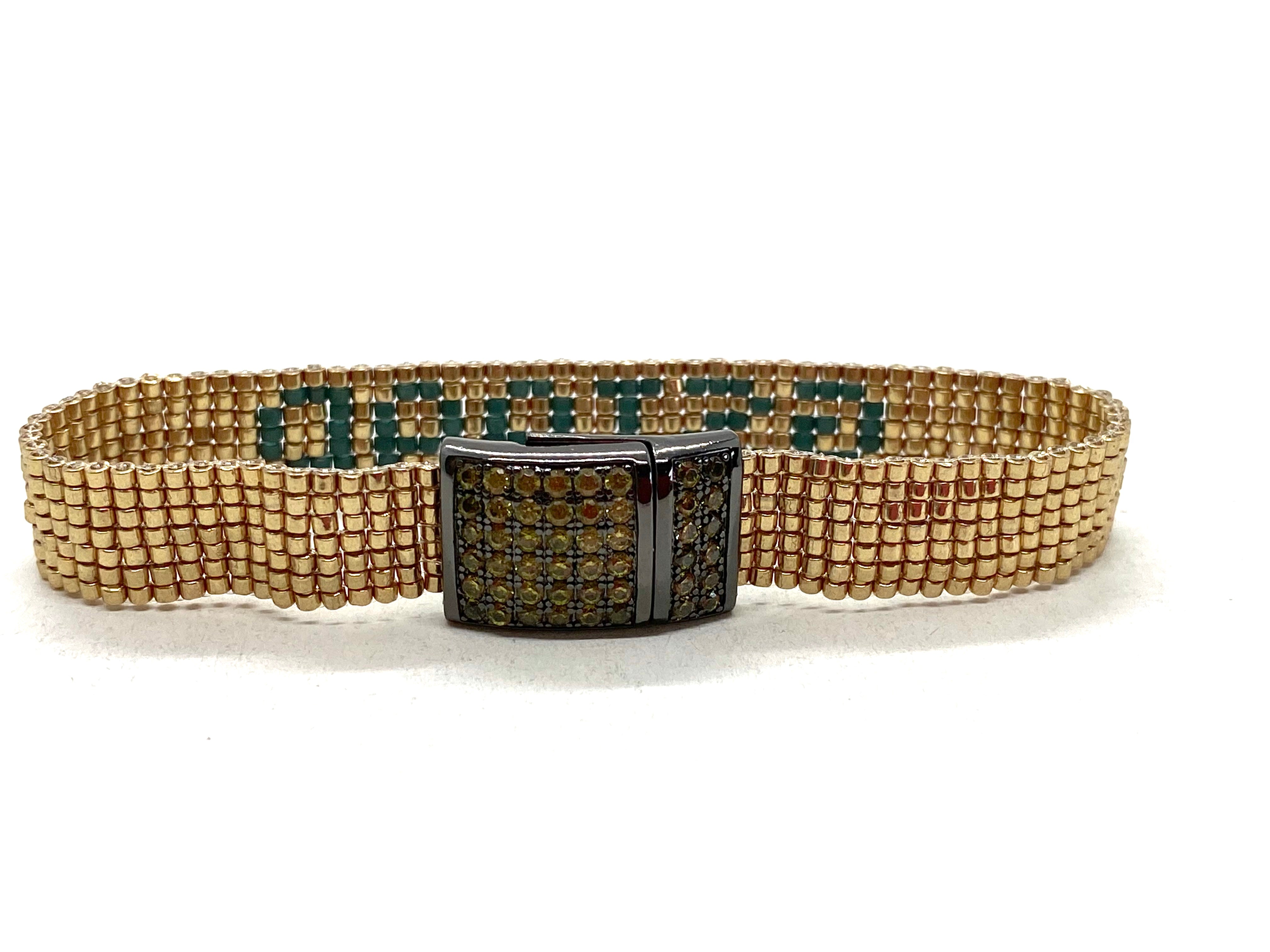 Gstaad metallic miyuki bracelet