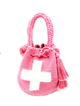 Swiss flag bag, pink body