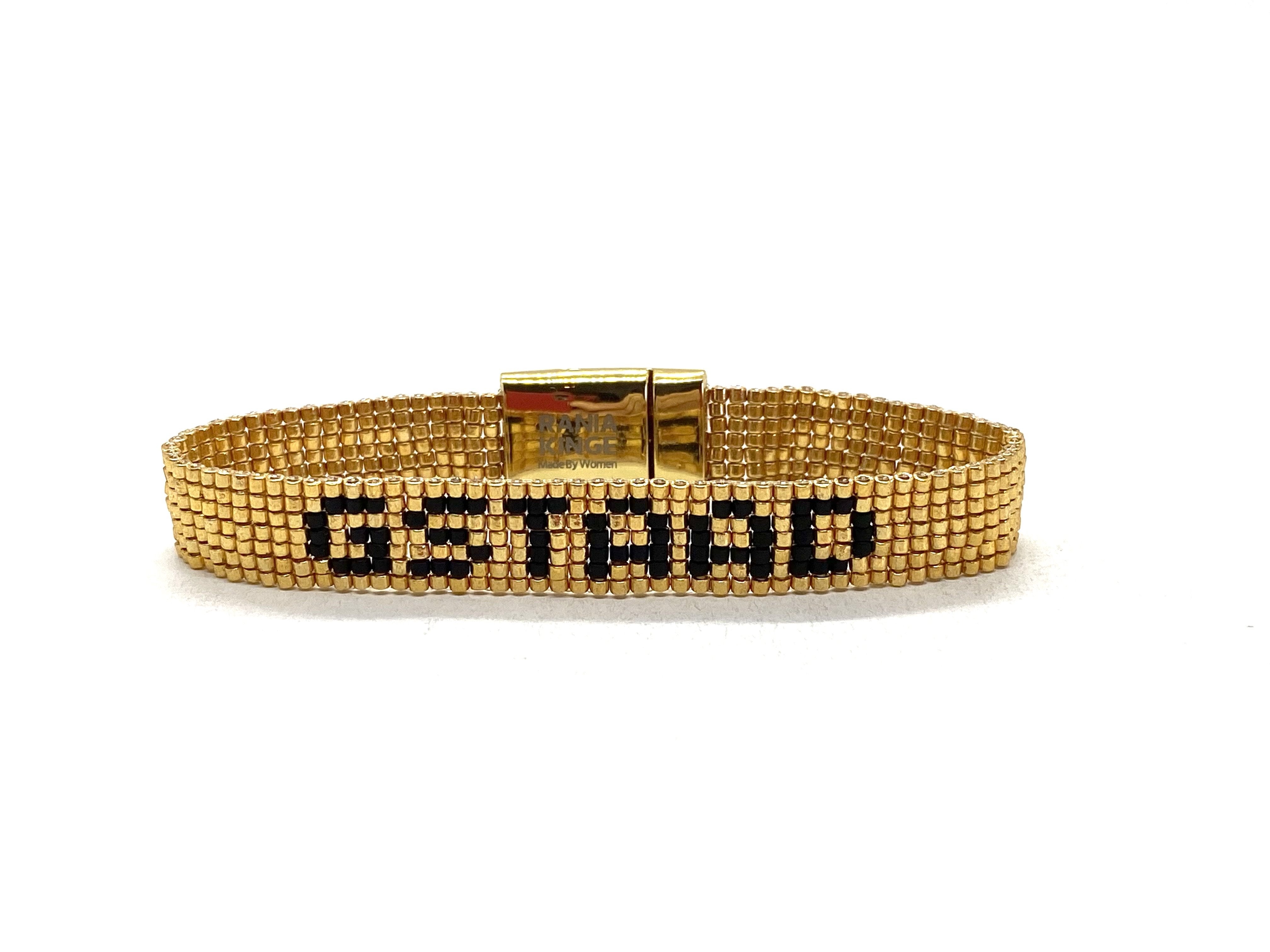 Gstaad metallic miyuki bracelet