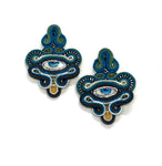 Evil eye earrings