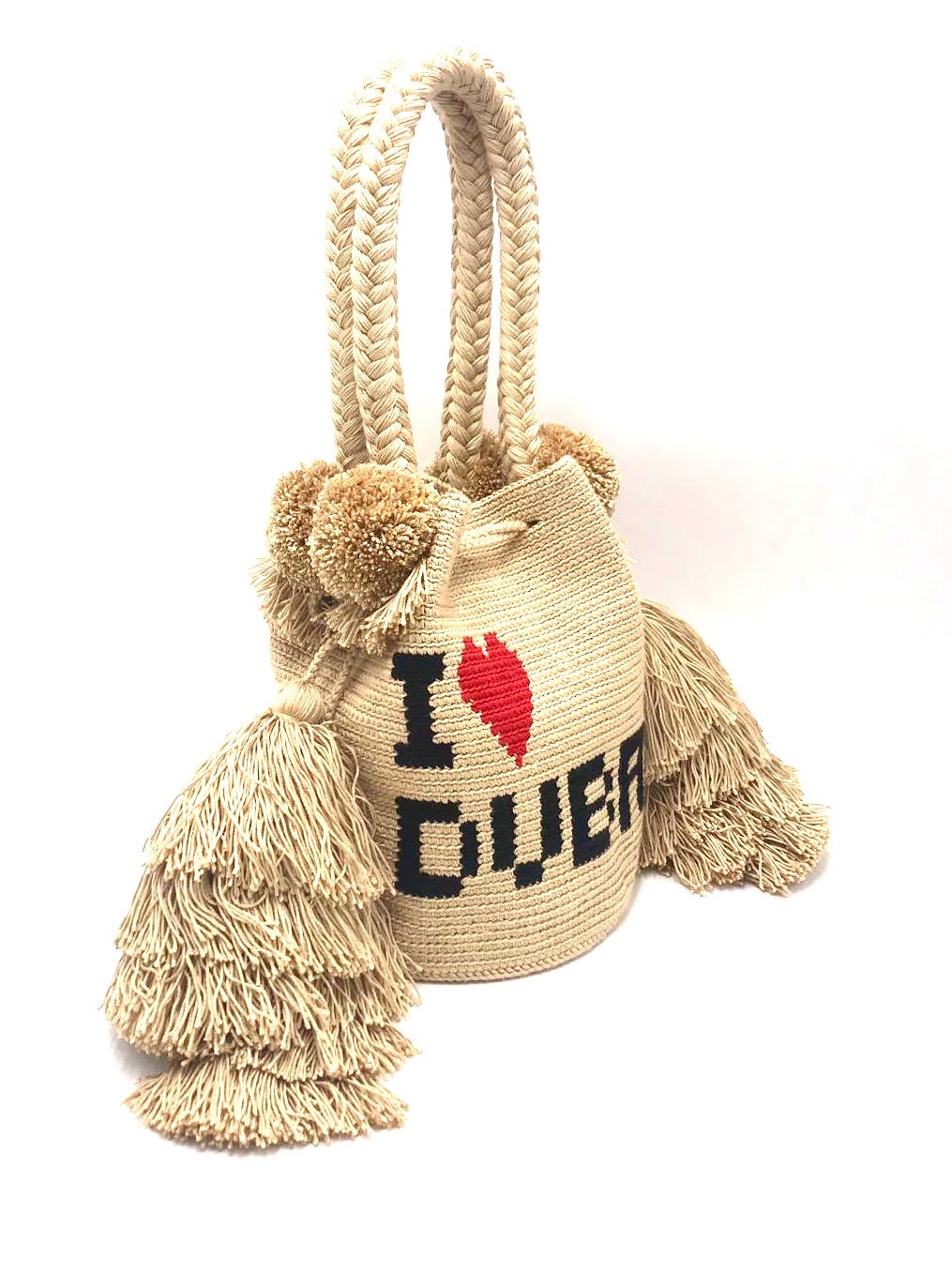 I❤️DUBAI bag, triple tassel