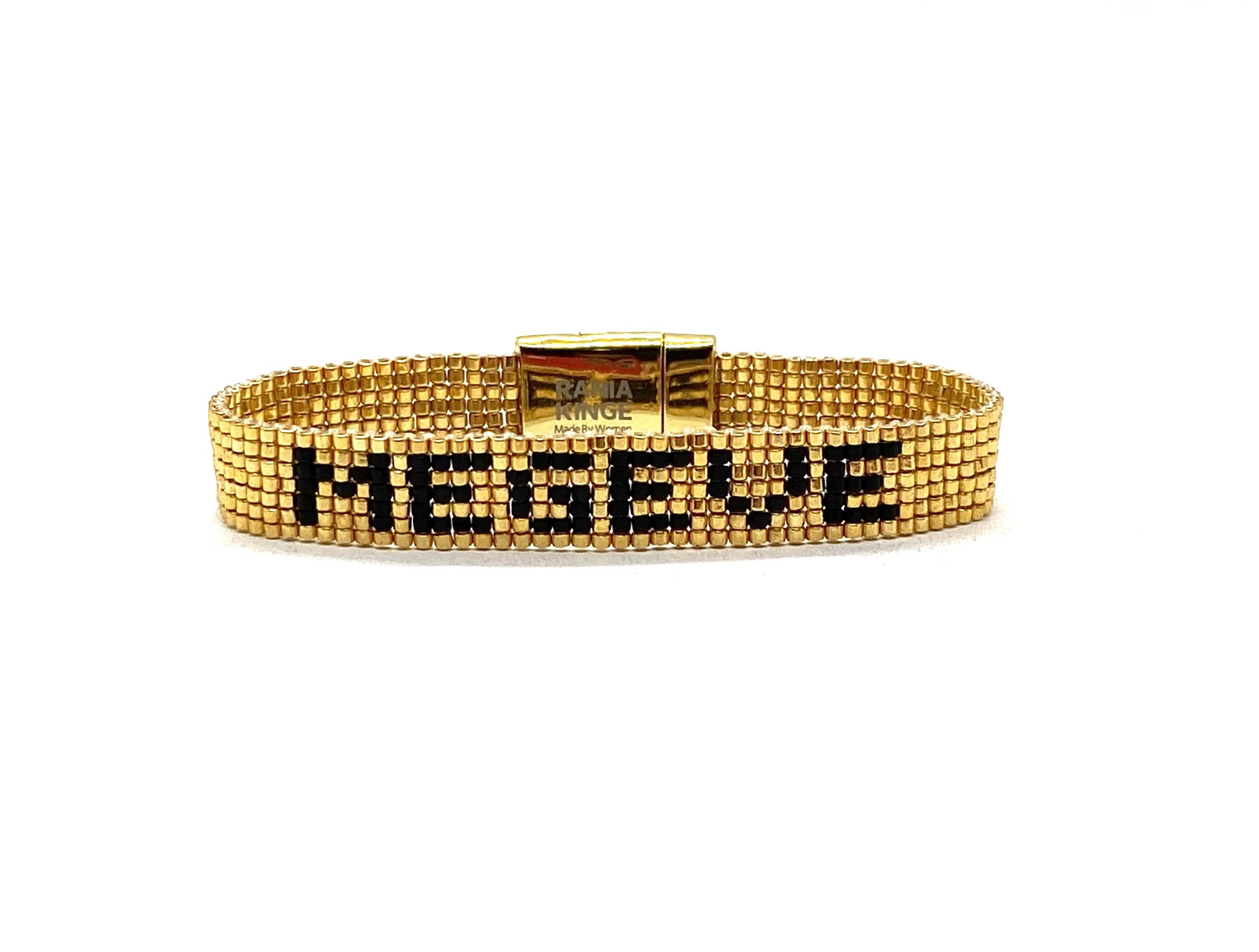 Megève metallic miyuki bracelet