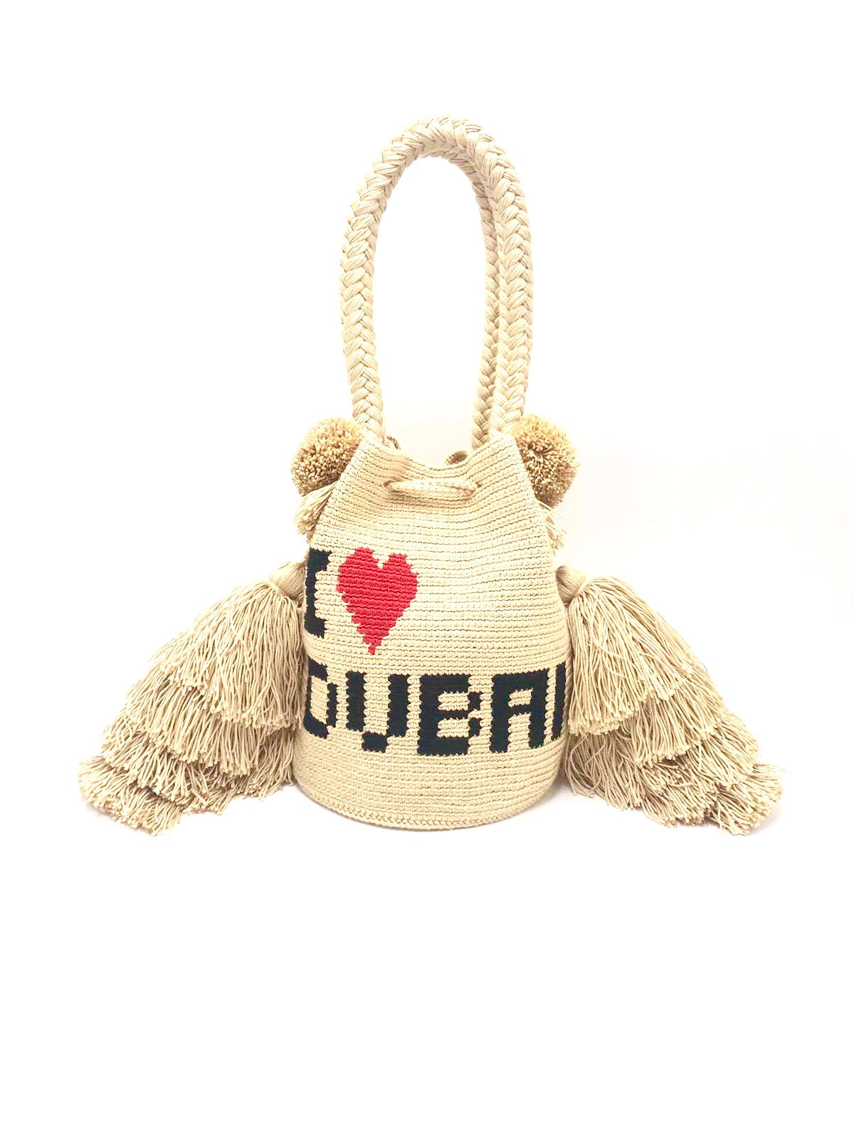 I❤️DUBAI bag, triple tassel