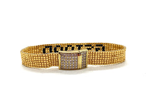 Gstaad metallic miyuki bracelet