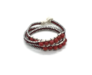 Wraparound bracelet, Bakelite Stone.