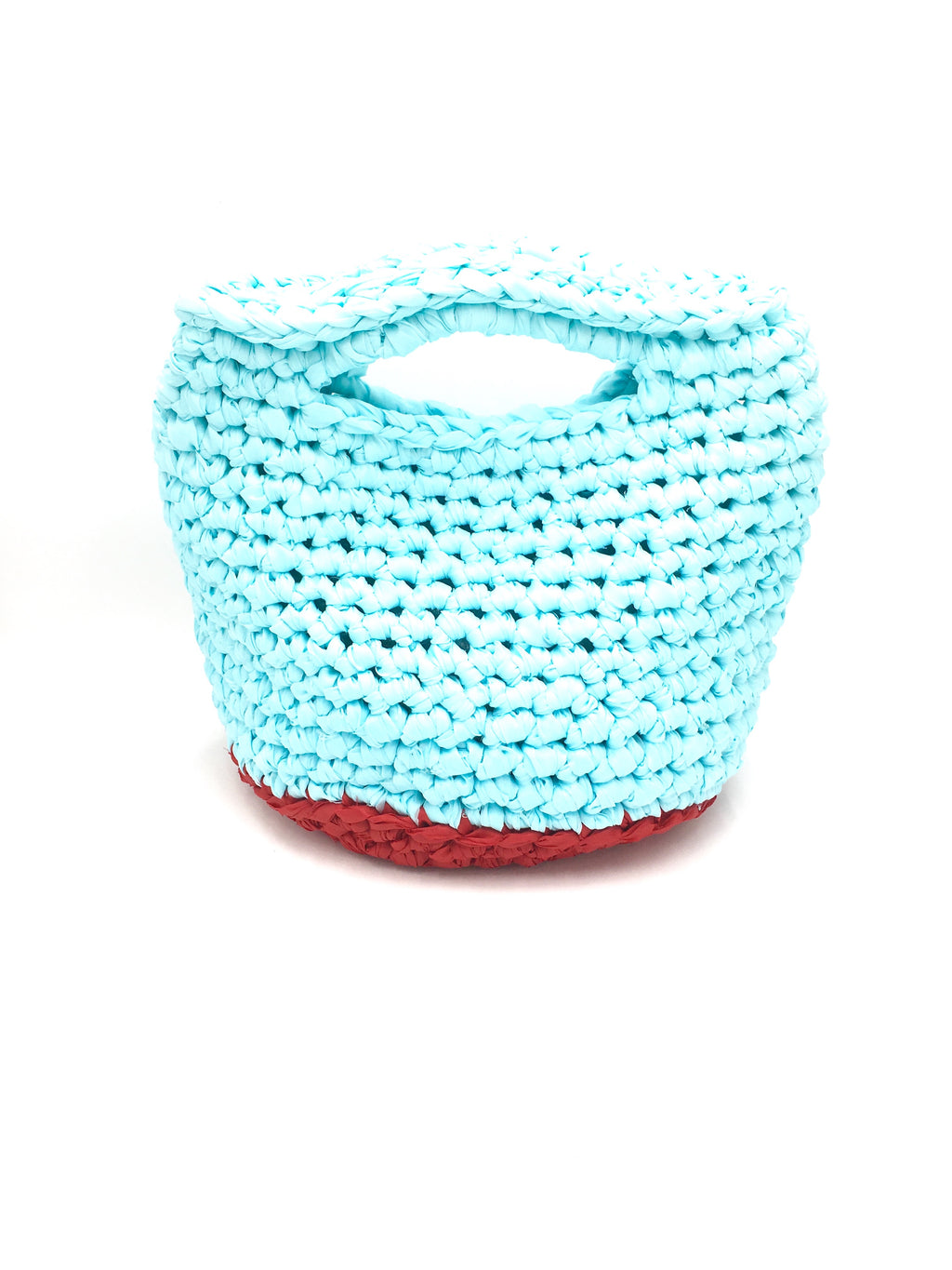 I love Syria - Bag Crochet - Turquoise and Red