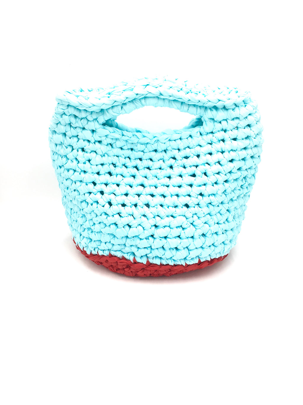 I love Syria - Bag Crochet - Turquoise and Red