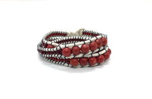 Wraparound bracelet, Bakelite Stone.