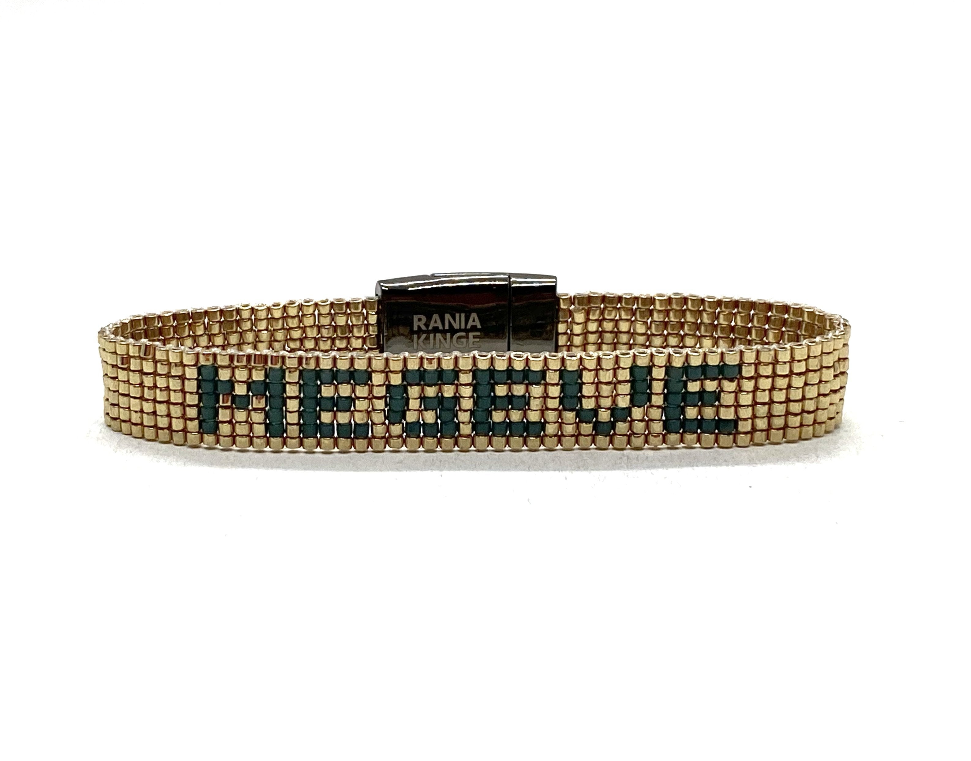 Megève metallic miyuki bracelet